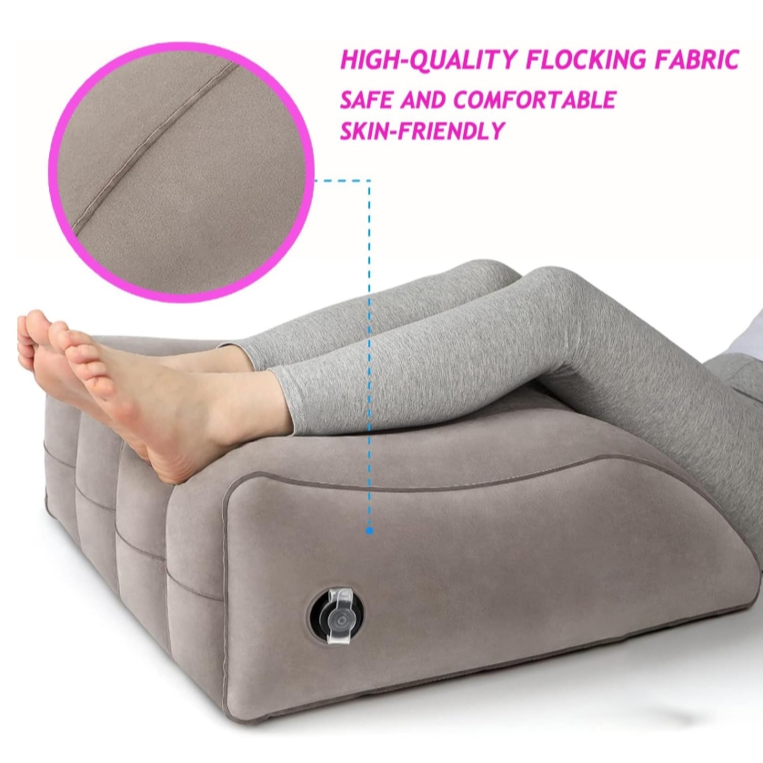 almofada inflável apoio pé pernas portátil cunha elevada em Oferta na Shopee