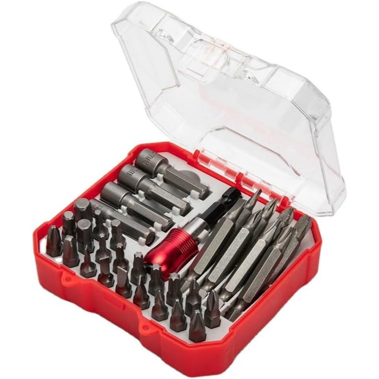 Jogo Bits Parafusadeira 34pcs Completo Ponta Philips Fenda Torx Ponteira em Oferta na Shopee