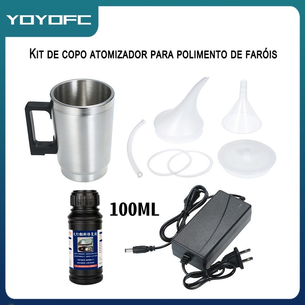 Kit De Restauração De Revestimento De Farol Revitalizador De Polímero E Flocos De Polimento A Vapor Kit De Restauração De Revestimento De Farol Revitalizador De Polímero E Flocos De Polimento A Vapor