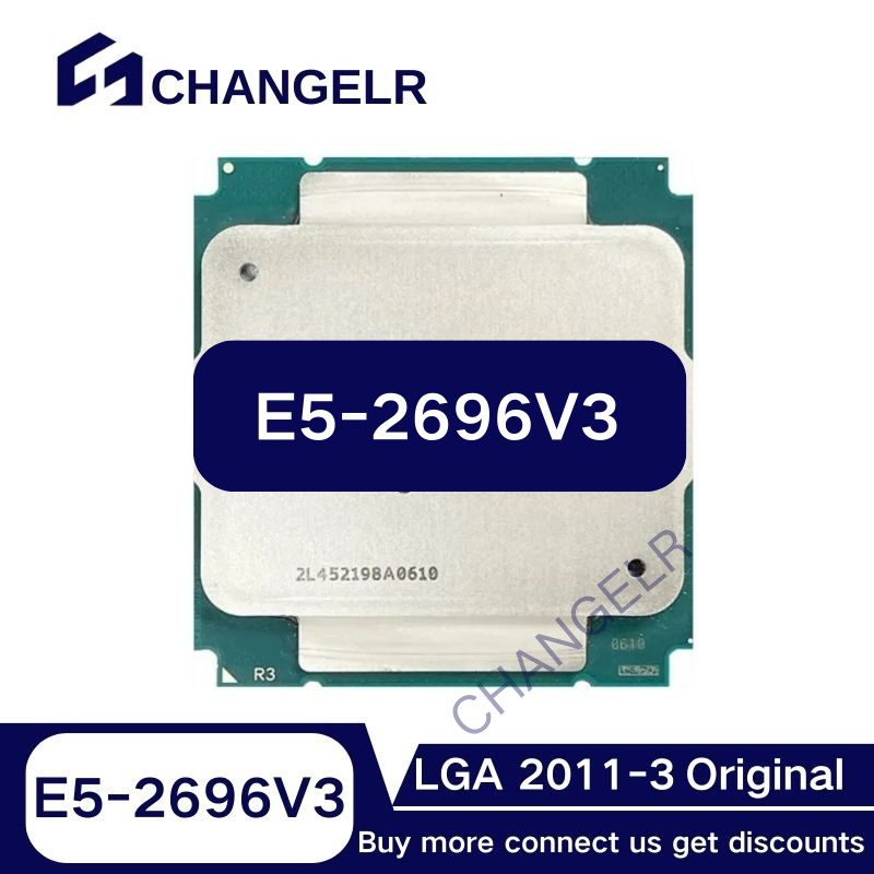 Processador Xeon E5-2696v3 CPU 22nm 18 Núcleos 36 Threads 2.3GHz 45MB 145W LGA2011-3 Para Placa-Mãe De Servidor X99 E5 2