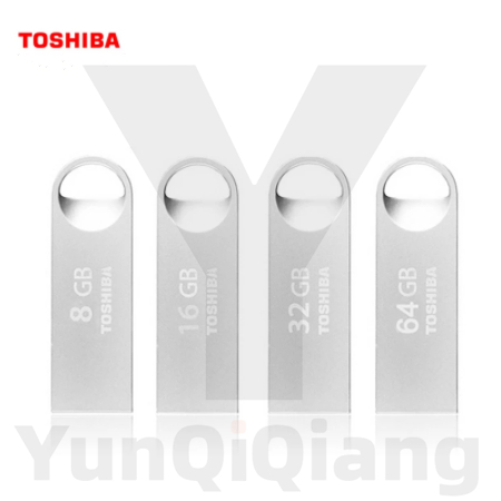 Toshiba Flash Drive USB 2.0 1GB 2GB 4GB 8GB 16GB 32GB 64GB 128GB Pendrive De Metal À Prova Dwaterproof Água Alta Velocid