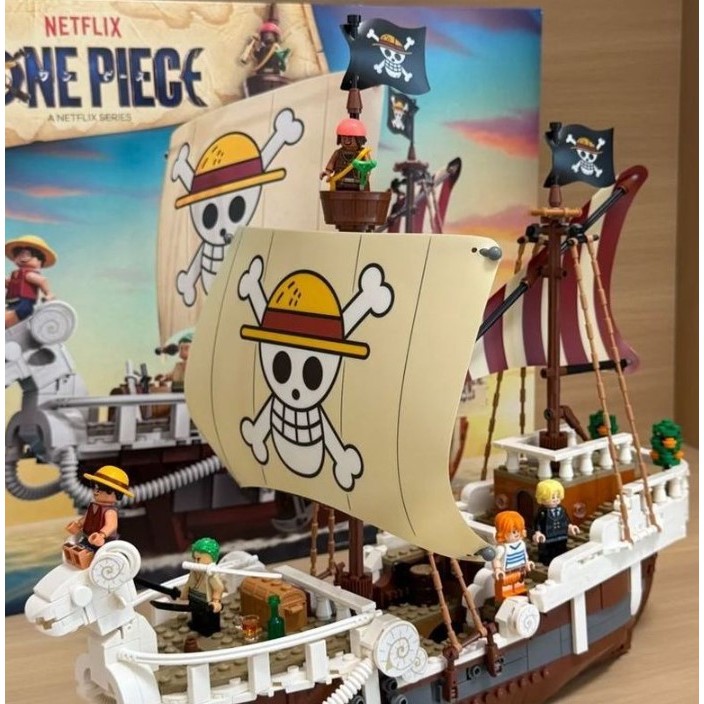 1376 PCS Advance Merry One Piece Compatível Lego 75639 Bloco de Construção Conjunto de Brinquedos Presente