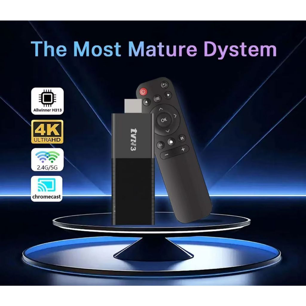 Sistema Android 4K Ultra HD 2GB + 16GB Banda Dupla Wi-Fi 5G HDMI