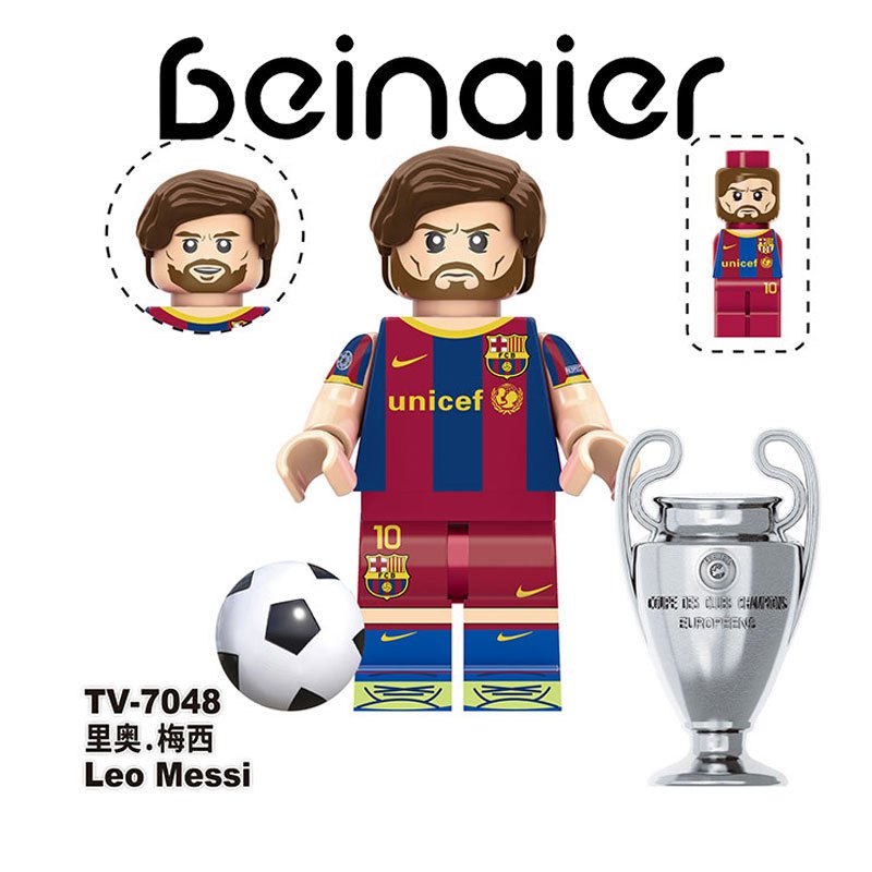 Beinaier Mini Figuras de Futebol - Blocos Compatíveis Colecionáveis para Crianças