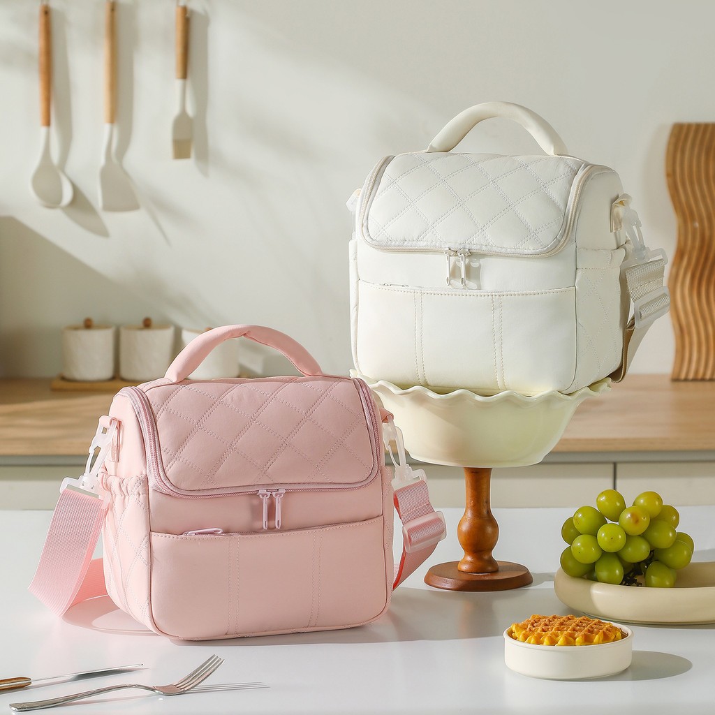 À prova d'água tamanho grande portátil quente Bolsa Aptidão piquenique portátil lanche almoço Bolsa em Oferta na Shopee