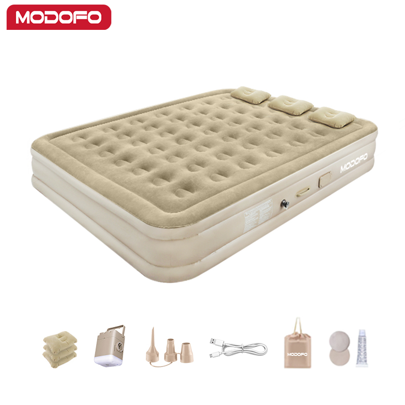 MODOFO Colchão Inflável Automático King Colchão Casal inflável Com Bomba Embutida Camping Equipment 200*180*40cm