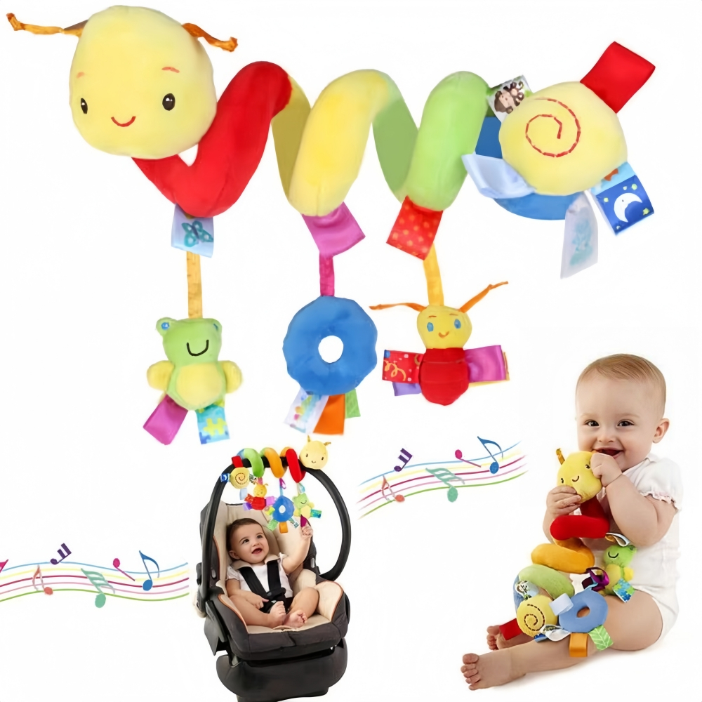 Brinquedo de Chocalho Suspenso para Bebê ,Brinquedo de Pelúcia para Berço/Carrinho ,Brinquedo para Bebê