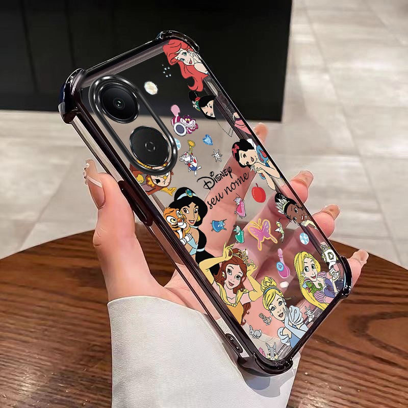 Xiaomi POCO X8 Pro Max X8pro 5G Caso De Nome Personalizado Princesa Capa De Telefone Almofada De Ar Sólida Anti-Queda Em