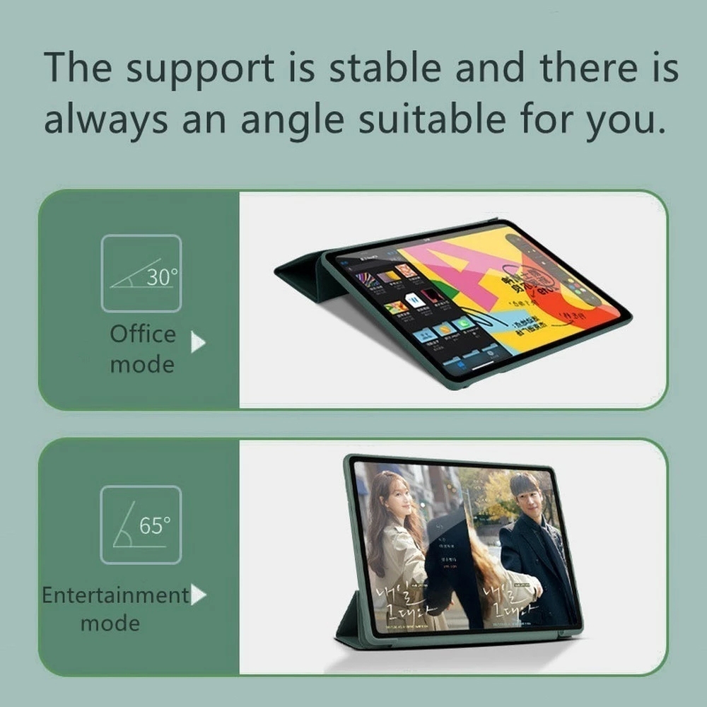 Para Motorola Tablet Moto Tab G70 11 Polegada Suporte Dobrável Couro Do Plutônio Macio Silicone Inteligente Flip Capa — imagem 2 de 2