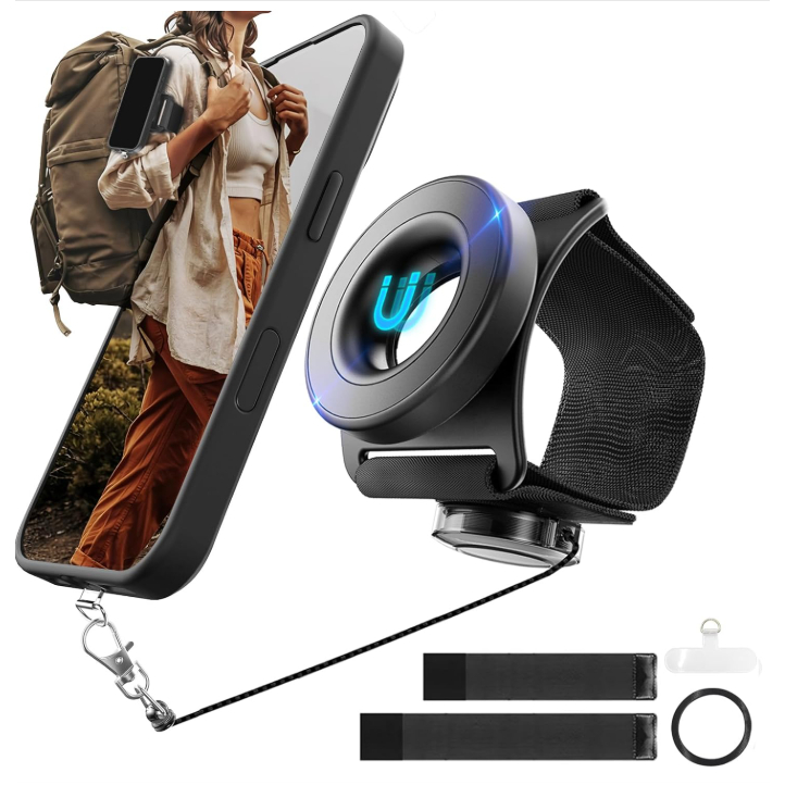 Braçadeira com suporte magnético para celular, ideal para corrida, treino, caminhada, academia
