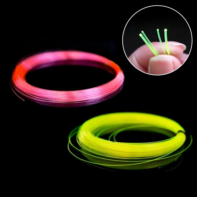 Pinos De Substituição Arco Composto Acessórios De Tiro Com 1m Vermelho Verde Fibra Diâmetro 0.5-0.75mm Visão De Óptica
