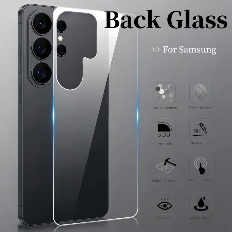 3 Unidades De Vidro Temperado Traseiro Para Samsung Galaxy S26 Ultra Plus S25 S24 A57 A37 A56 A55 A54 A36 A35 A26 A16 Pr