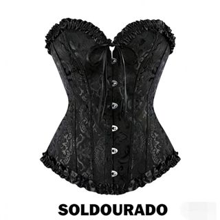 Beonlema Feminino Sexy Com Renda Overbust Espartilho Top Espartilhos E Bustiers Korse Corsage Korsett Plus Size em Oferta na Shopee