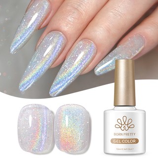 BORN PRETTY Rainbow Reflexivo Olhos De Gato Gel Magnético Para Unhas Laser Glitter Efeito…