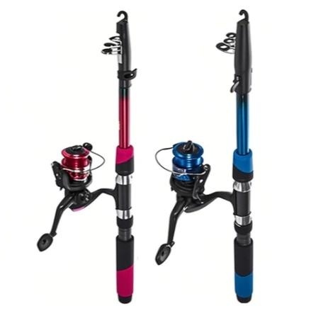 Kit Vara De Pesca 60-120lbs Completa Com Molinete Esportiva Ao Ar Livre Robalo Portátil Com Linha~ em Oferta na Shopee