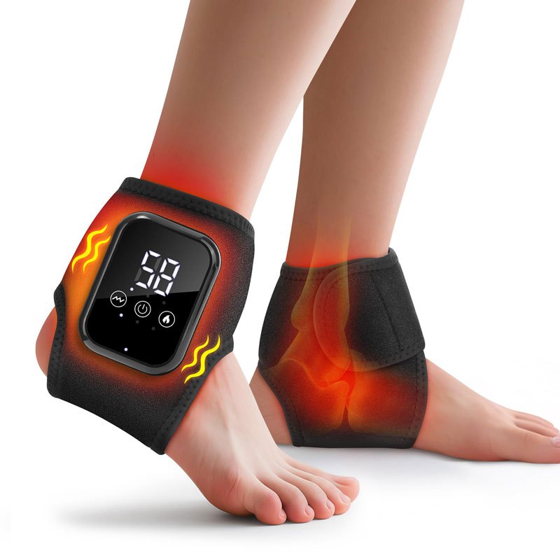 2 Peças Alívio Da Dor Do Massageador Tornozelo, Massageador Sem Fio Com Calor, Envoltórios Aquecidos Para Pés,2000mAh