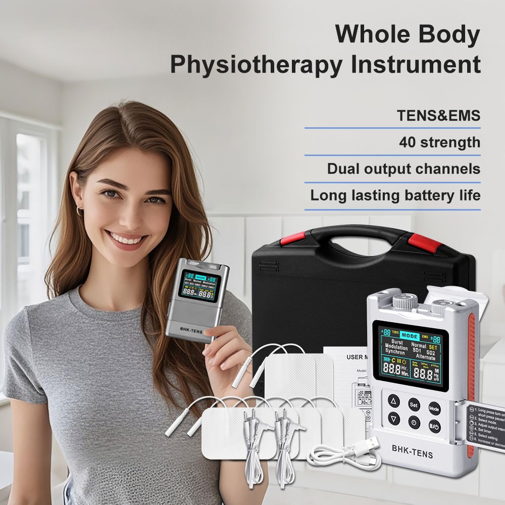 Máquina de TENS Estimulador Muscular EMS, Massageador para relaxamento muscular das costas, pescoço e ombros
