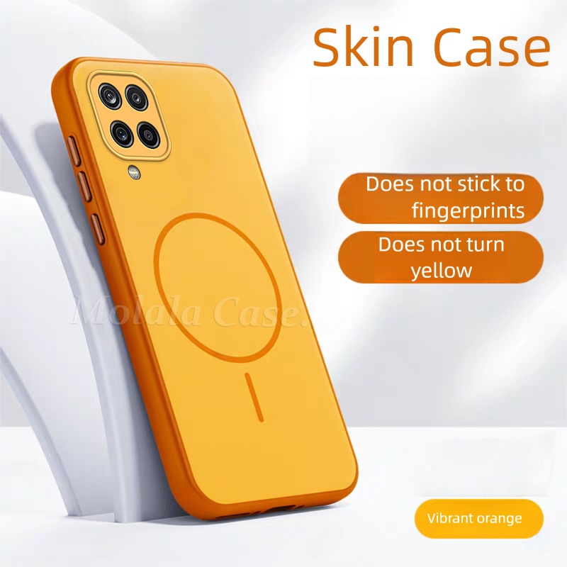 Para Samsung Galaxy A12 A22 M12 M22 M32 4G Fosco Caso De Telefone Cor Sólida À Prova De Choque Capa De Silicone Duro em Oferta na Shopee