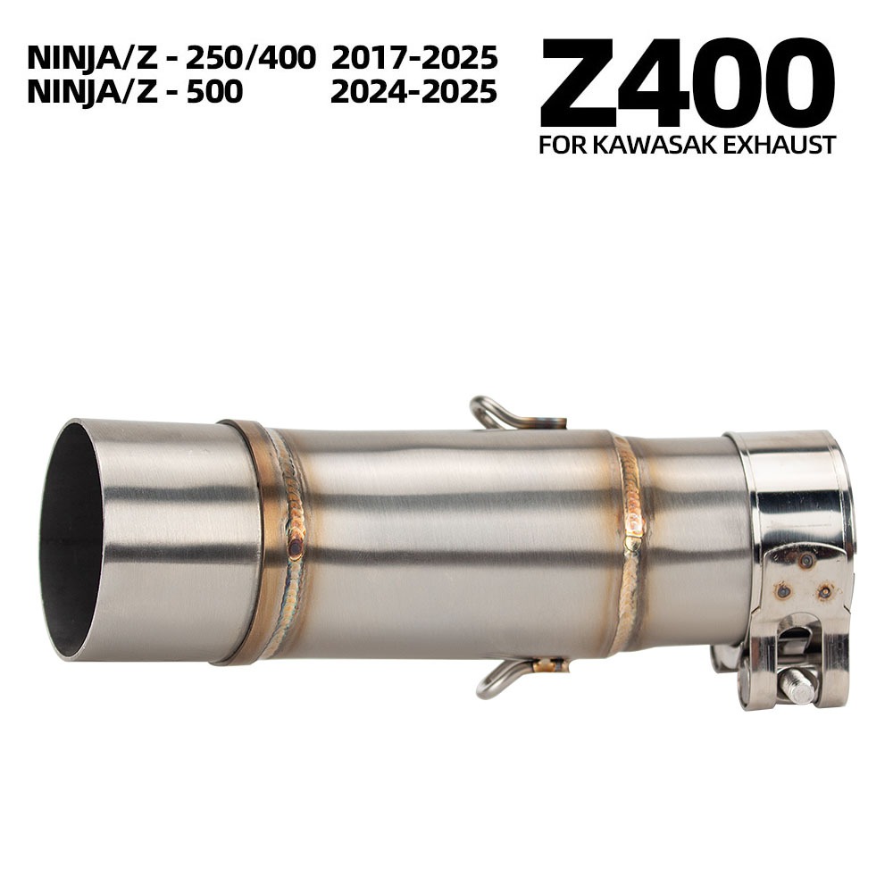 Modificar Escape Moto 51MM Adaptador Tubo Médio Para Kawasaki Ninja500 Z500 24-25 NINJA400 Ninja250 Z400 Z250 17-25