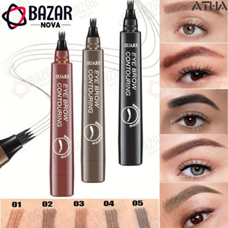 Lápis De Sobrancelha Líquido À Prova D'água De 5 Cores , De Longa Duração , Definição Natural , Maquiagem Barata 4D em Oferta na Shopee