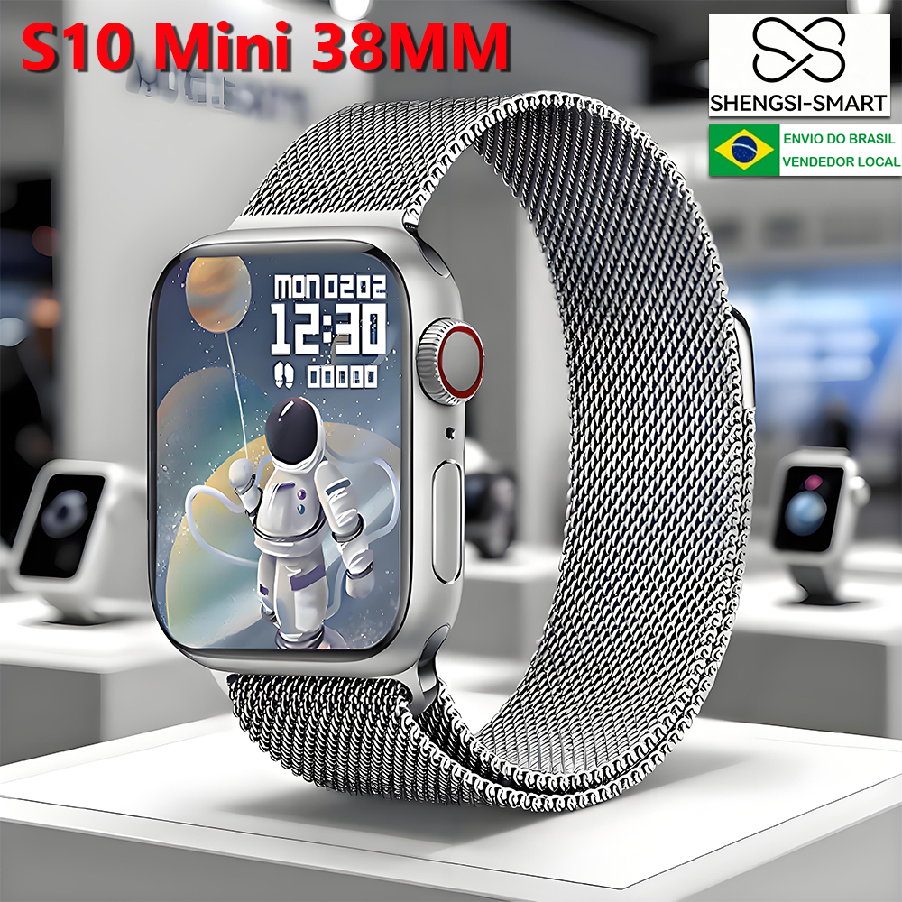 Smartwatch S10 Ultra 2026 – Chamadas Bluetooth Monitoramento de Saúde 38/45/49MM Envio Rápido de São Paulo