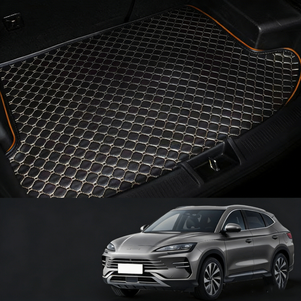 Tapete De Inicialização Específico BYD Song Plus , Couro , À Prova D'água E Antiderrapante , Feito Para Medir