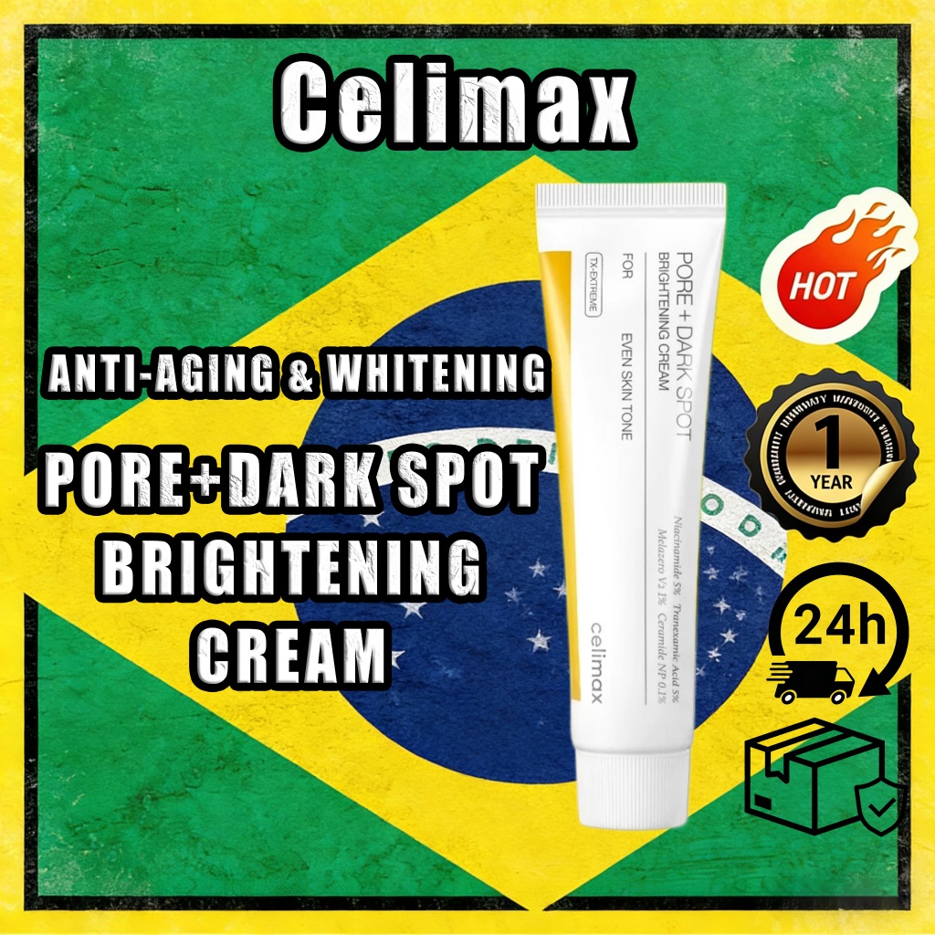Creme Iluminador Celimax À Prova De Poros + Manchas Escuras 35ml-Fórmula Hidratante E Antirrugas Para Pele Brilhante Cla