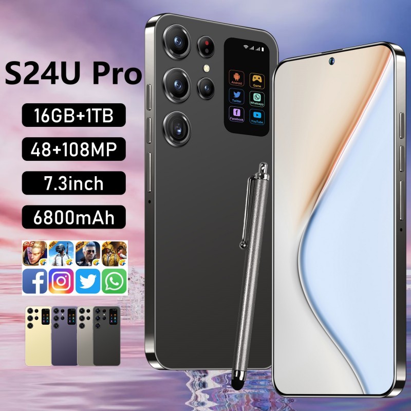 Celular S24u Pro Smartphone Android 7.3 Polegadas 16 512gb Celular Barato