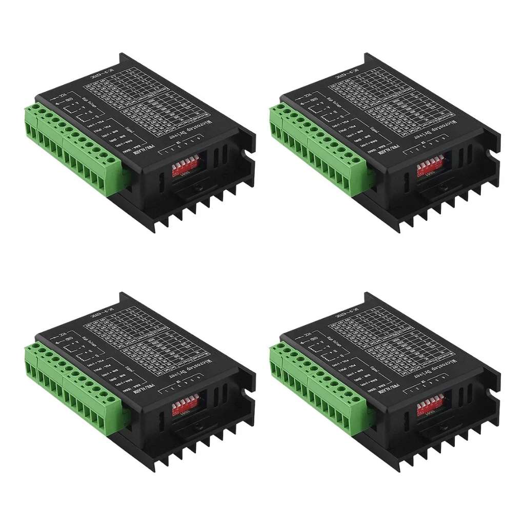 Kit 4 Driver Tb6600 Para Motor De Passo 4a Cnc - Com Nf
