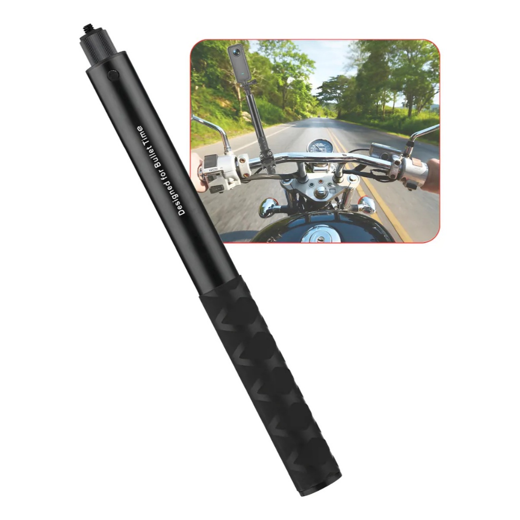 Pau Selfie Stick Invisível Insta360 X2 X3 X4 X5 1.10m Oferta Preto