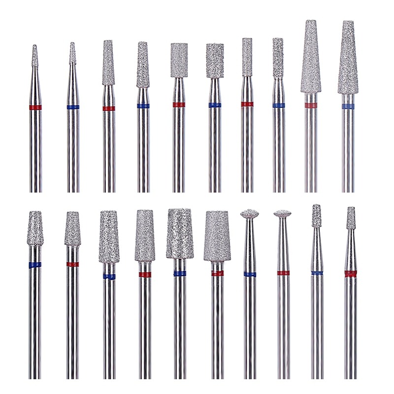 1PC Novo Cromo-Banhado Diamante Fresa Prego Broca Para Manicure Acessório Pedicure Elétrica Máquina De Ferramentas De Un