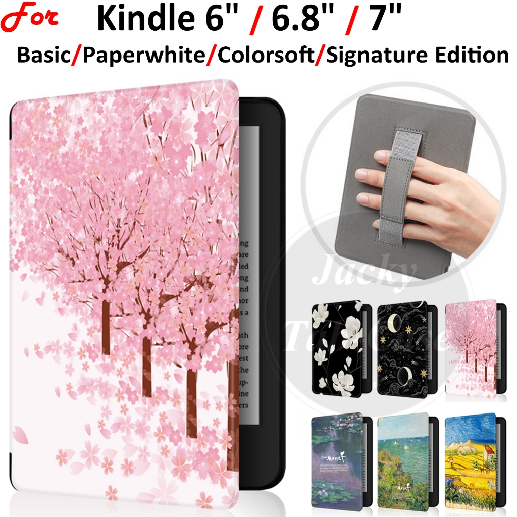 Para Kindle eReader Paperwhite Colorsoft Signature Edition 12ª 11a 10o Geração Básica 6 " 6.8 " 7 " Capa Flip Portátil