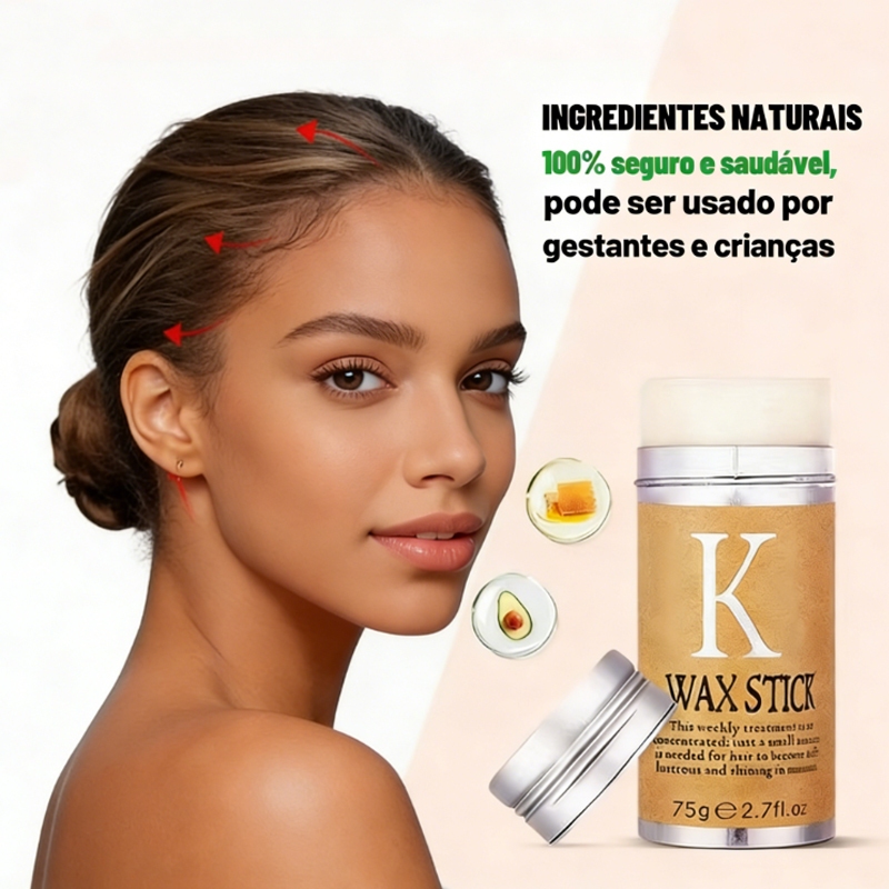 Hair Wax Stick 75G Bastão De Cera Capilar Para Modelar , Hidratar , Controlar O Frizz , Organizar Pontas Duplas