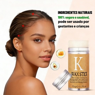 Bastão de cera de cabelo Anti-Frizz, cabelo encaracolado, creme suave, estilo de cera de cabelo sólido em Oferta na Shopee
