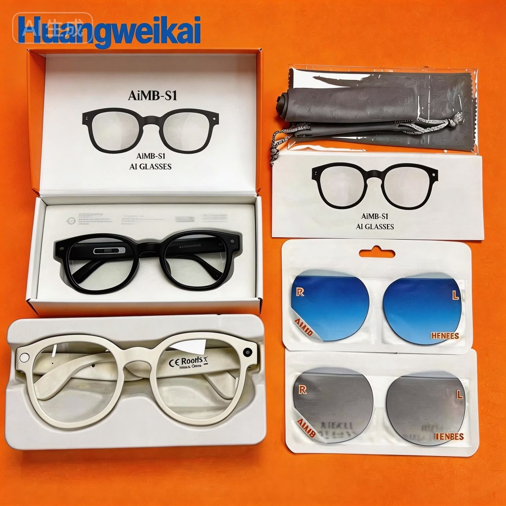 premium Mais Recente 2026 S1 Wi-Fi Smart Al Camera Óculos bluetooth HD Chamada Assistente De Voz Anti Luz Azul De Sol Músic