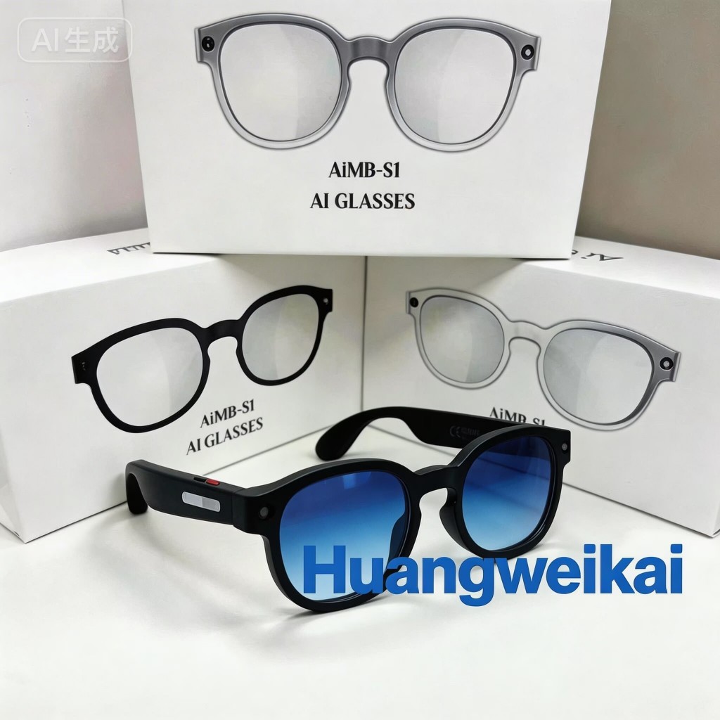 premium Mais Recente 2026 S1 Wi-Fi Smart Al Camera Óculos bluetooth HD Chamada Assistente De Voz Anti Luz Azul De Sol Músic