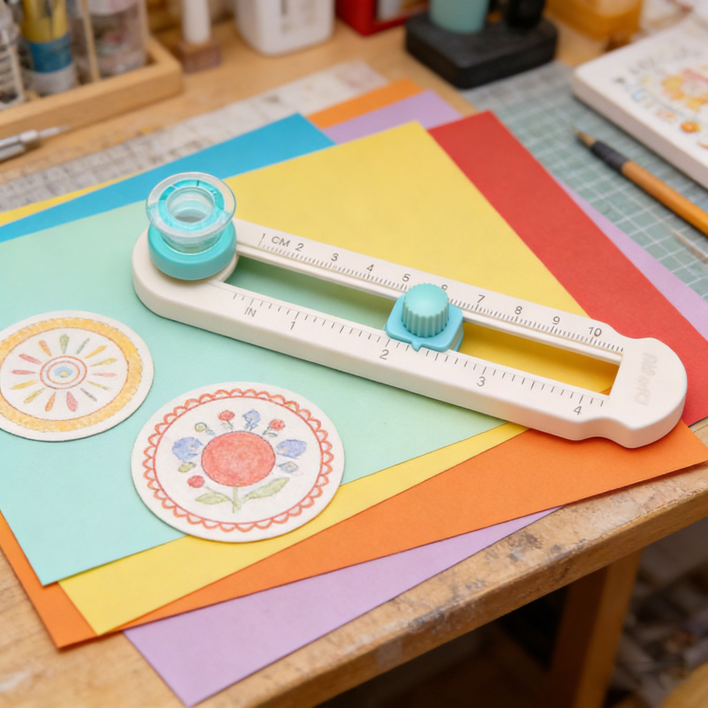 2-20cm Cortador Circular De Papel Com Balança Ajustável Portátil Para Scrapbooking,Projetos Manuais 2-20cm Cortador Circular De Papel Com Balança Ajustável Portátil Para Scrapbooking,Projetos Manuais