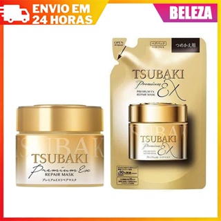 Shiseido TSUBAKI Premium EX Máscara Reparadora/Creme Hidratante Para Cabelo/Garrafa 180g/Recarga em Oferta na Shopee