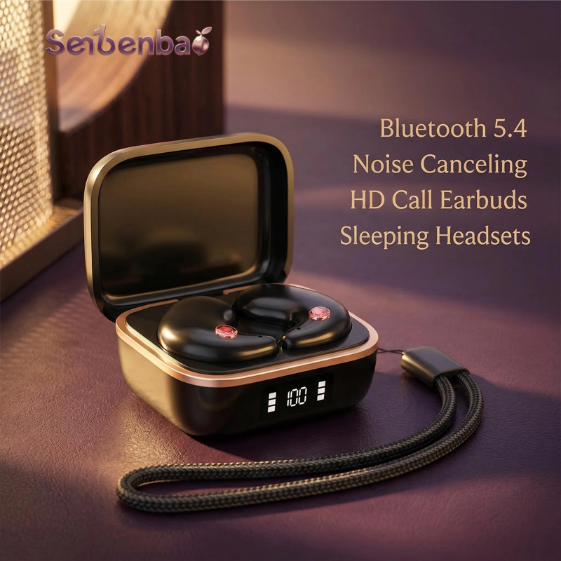 SENBENBAO Mini X55 PRO Invisível Sono Fones De Ouvido Sem Fio Esporte Bluetooth Estéreo De Carregamento ENC
