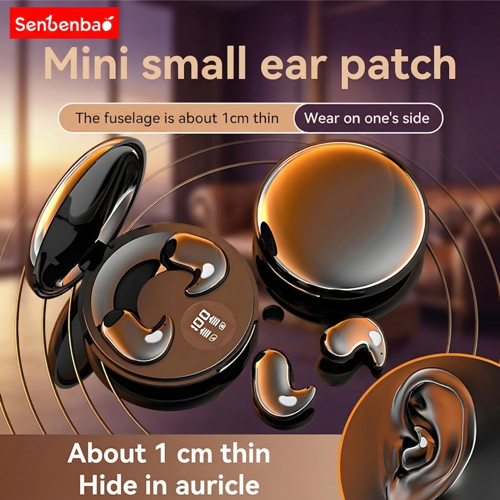Senbenbao X55 Max Dormir Fones De Ouvido Sem Fio Mini Para Trabalho Bluetooth Fone Estéreo Escondido