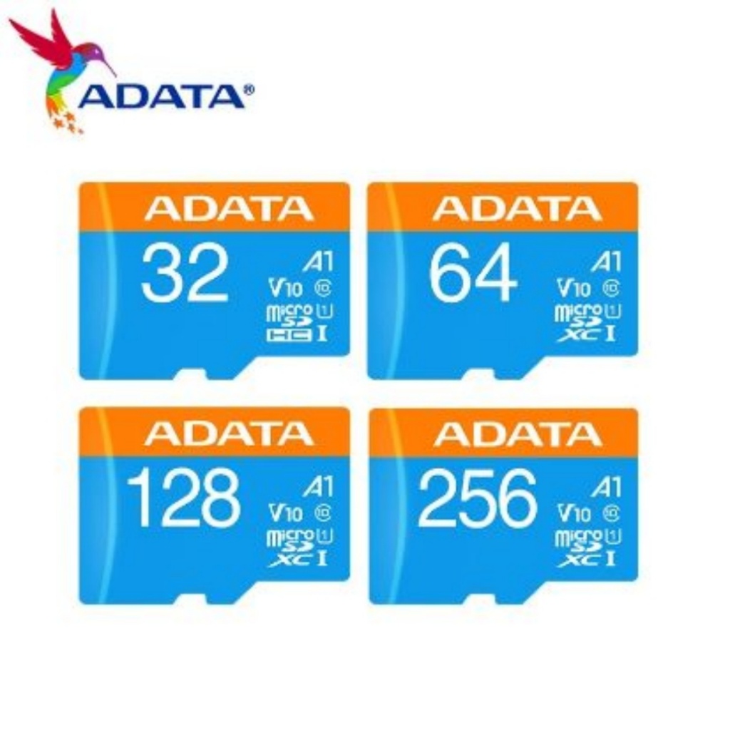 ADATA Cartão micro SD 32GB 64GB 128GB 256GB A1 De Memória C10 UHS-I De Alta Velocidade SDXC Com Adaptador Para Telefone