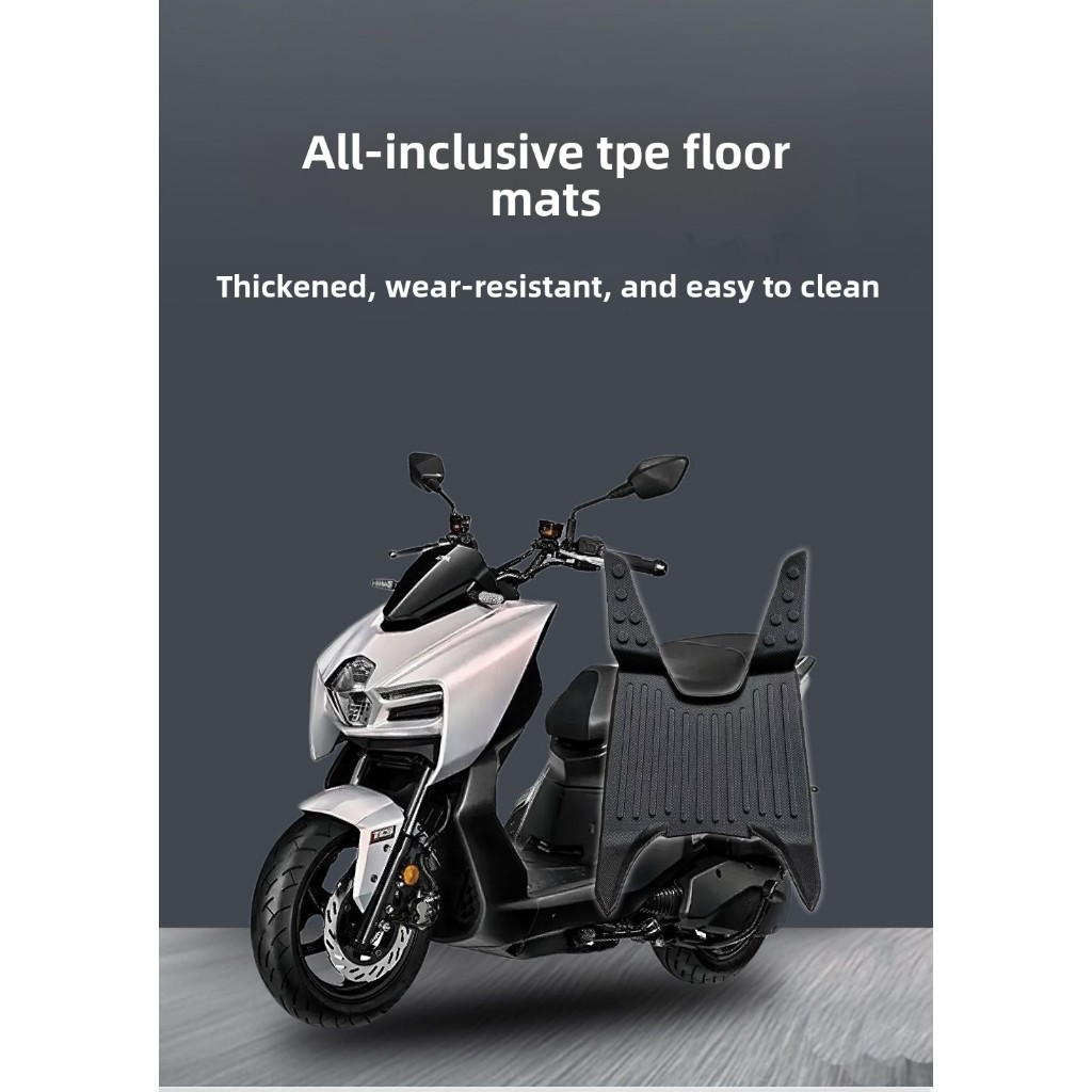 Adequado para SYM MMBCU150 Tapetes para pés antiderrapantes e resistentes ao desgaste protetor solar antipoeira