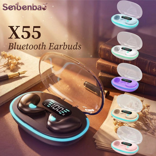 Senbenbao x55 Dormir Fones De Ouvido Sem Fio Para Trabalho TWS Bluetooth Estéreo Escondid…