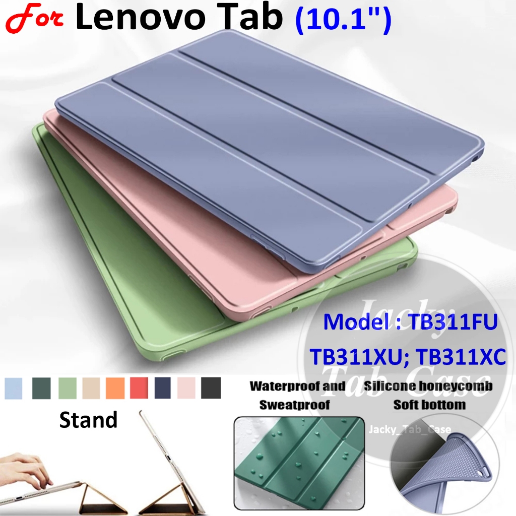 Para Lenovo Tab 10.1 " TB311FU TB311XU TB311XC Dobrável Suporte Flip Capa De Silicone Macio ZAEJ0148TH LTE WiFi 4G