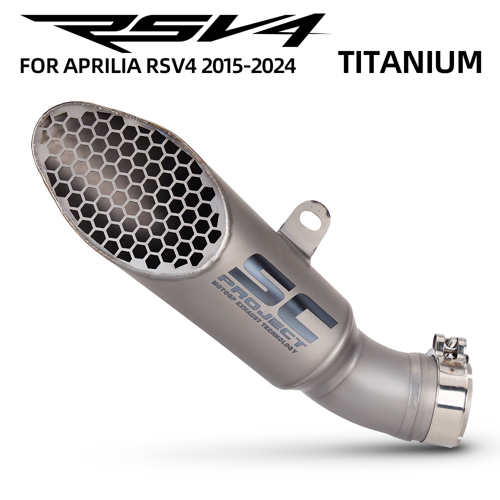 Para Aprilia RSV4 2015-2024 Motocicleta Full Titanium Slip on Line Escape SC Project Silenciador