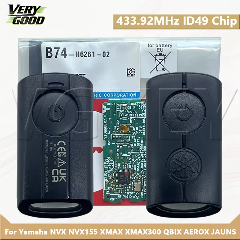 SUPERKEY Original Motocicleta Remoto Chave De Controle Inteligente Fob 433MHz ID49 Chip Para YAMAHA XMAX XMAX300 NVX NVX