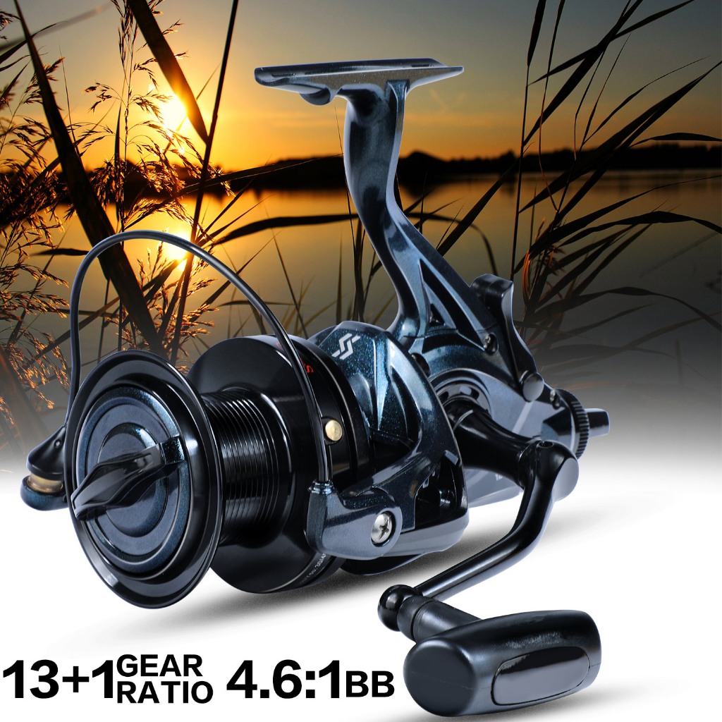 Sougayilang 13 + 1 BB (9000-12000) Série Carretel De Pesca Surfcasting 4.2 : 1GR Super Poderoso Equipamento Forte