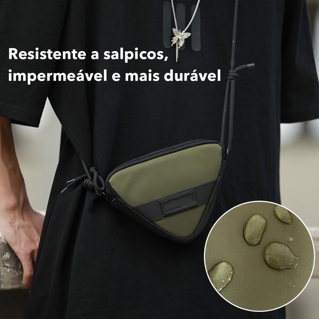 Nova Chegada Triângulo Crossbody Saco Masculino Estilo Coreano Na Moda Leve Pequena Bolsa De Ombro Mini Do Telefone em Oferta na Shopee