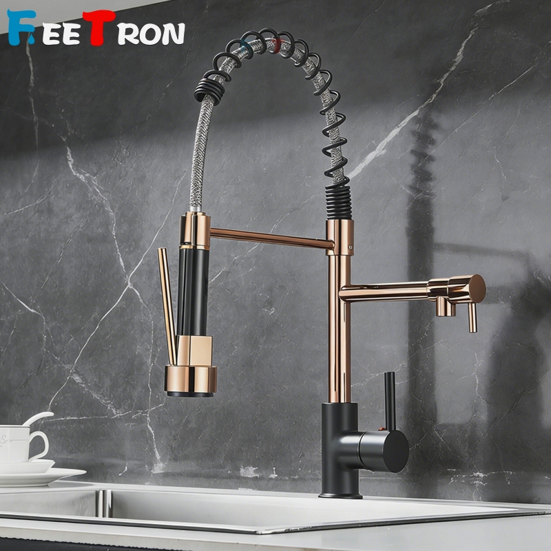 Gourmet Torneira De Cozinha Monocomando Móvel Spray Misturador