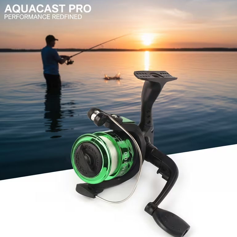 Molinete Pesca Ultra Light Micro Com Linha CoresDireito Esquerdo 03 rolamentos Intercambiável pesca leve